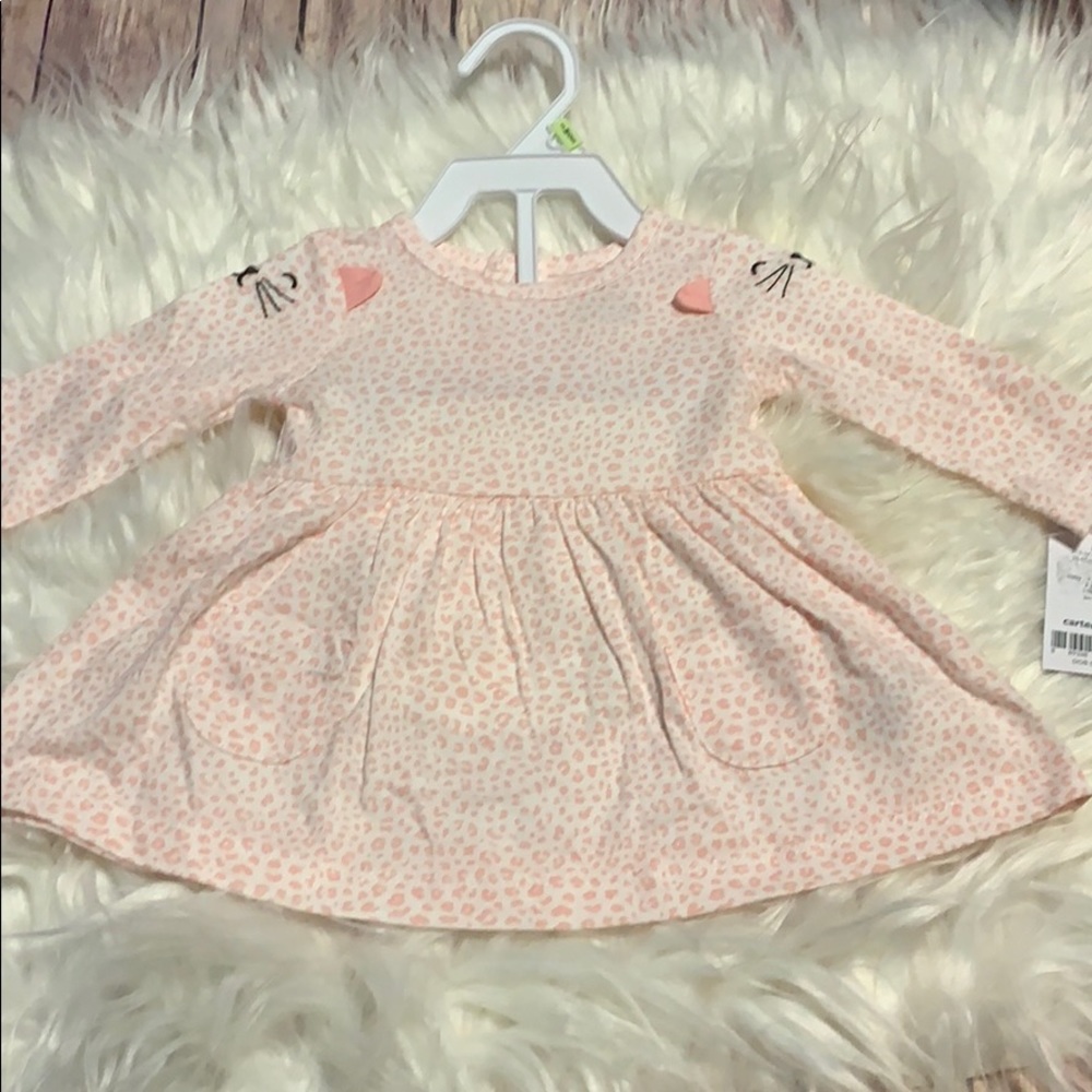 NWT 2 piece pink leopard dress with bloomers